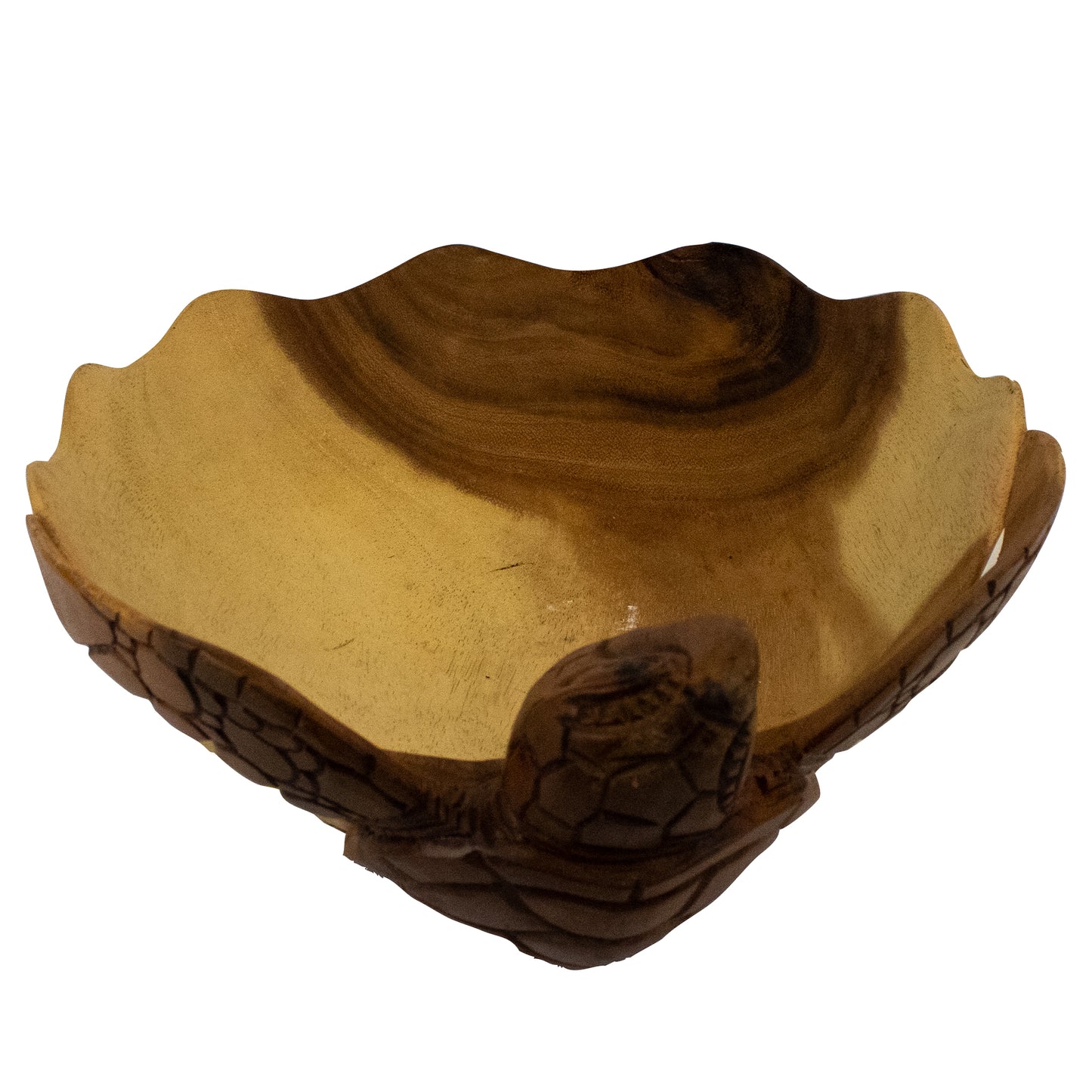 Turtle Tranquility: Hand-Carved Wooden Turtle Bowls