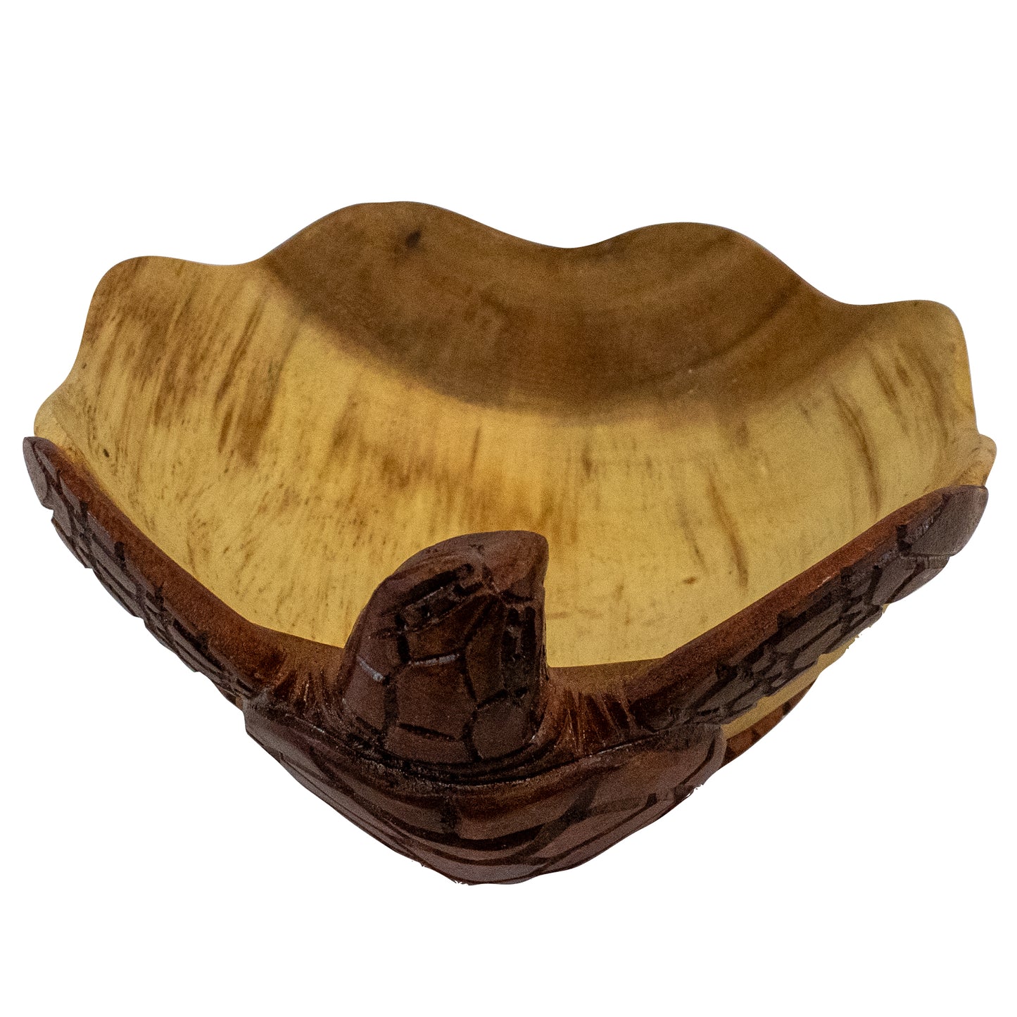 Turtle Tranquility: Hand-Carved Wooden Turtle Bowls