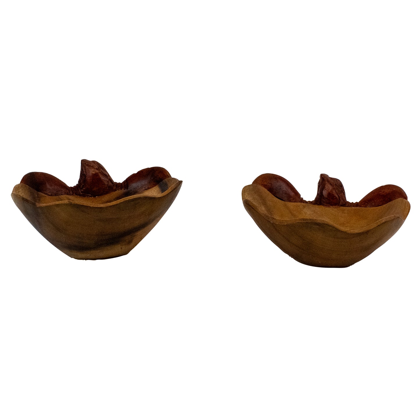 Turtle Tranquility: Hand-Carved Wooden Turtle Bowls