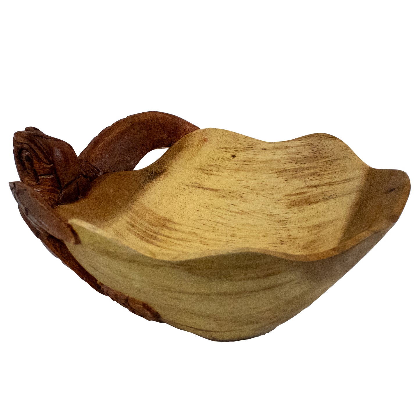 Turtle Tranquility: Hand-Carved Wooden Turtle Bowls